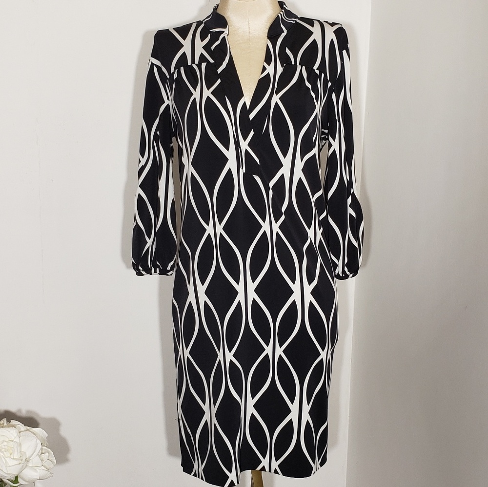 Banana Republic black and white dress size XS